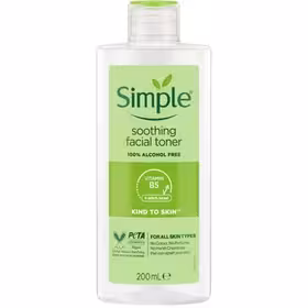 تونر بدون الکل مناسب انواع پوست سیمپل ا SIMPLE Soothing Facial Toner