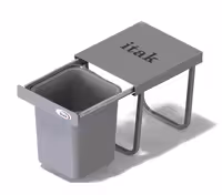 سطل زباله تک قلو ریلی بزرگ 40 لیتری آی تک کد S_V10