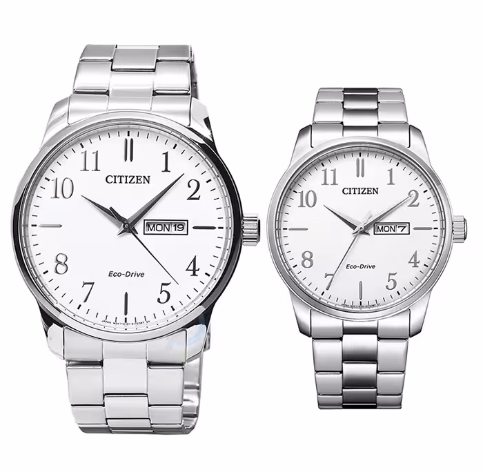 ساعت مچی سیتیزن ست زنانه و مردانه اکودرایو مدل CITIZEN EW3260-84A BM8550-81A