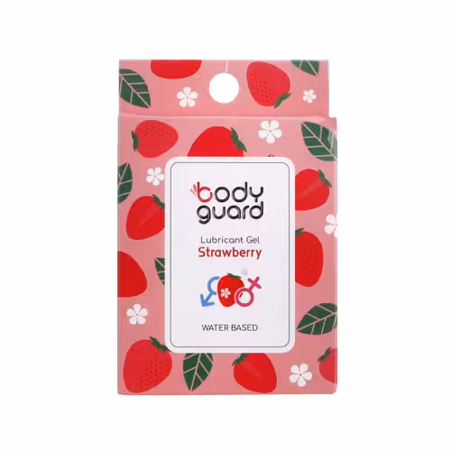 ژل لوبریکانت مدل Strawberry  بسته 3 عددی برند بادیگارد