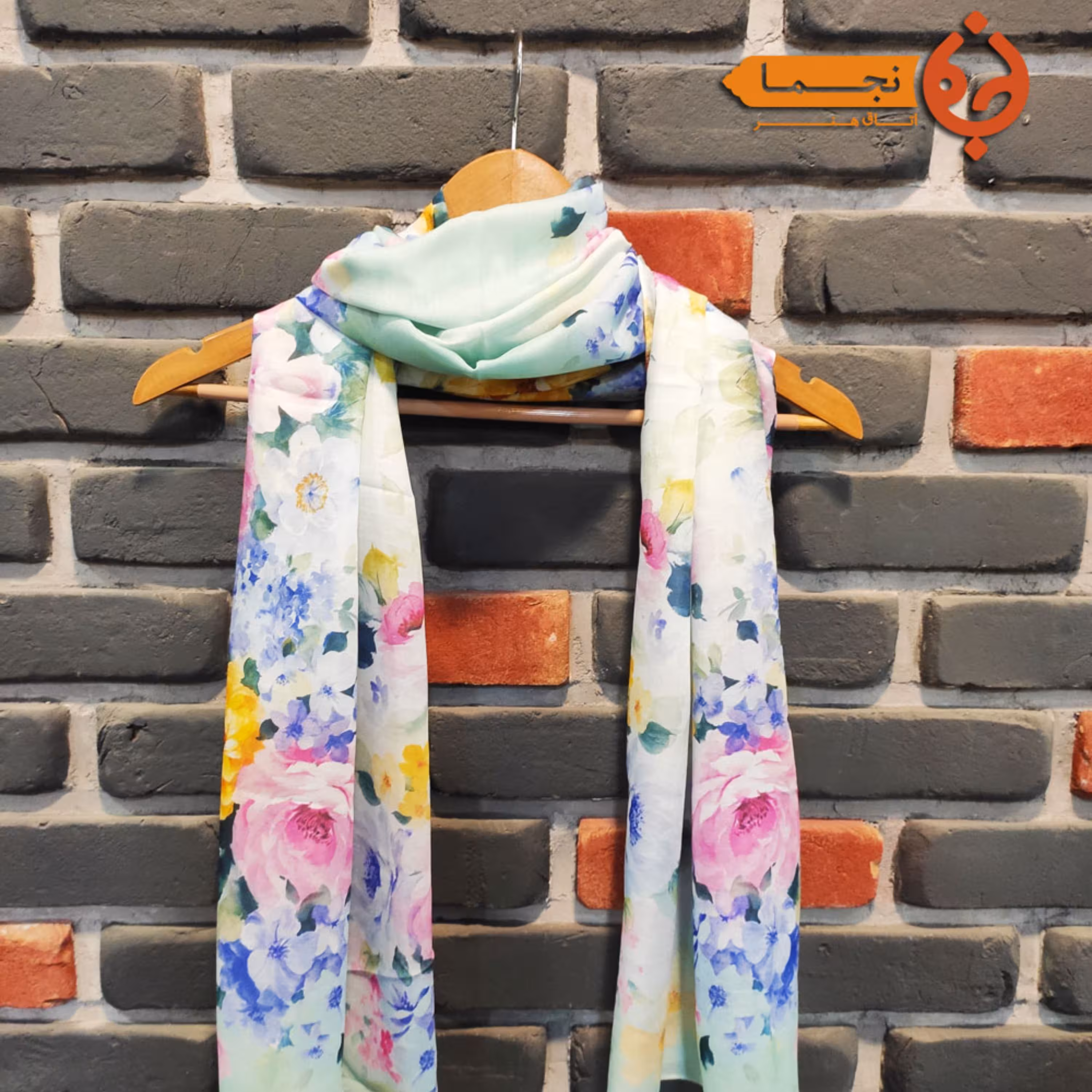 شال طرح گل کد m16 