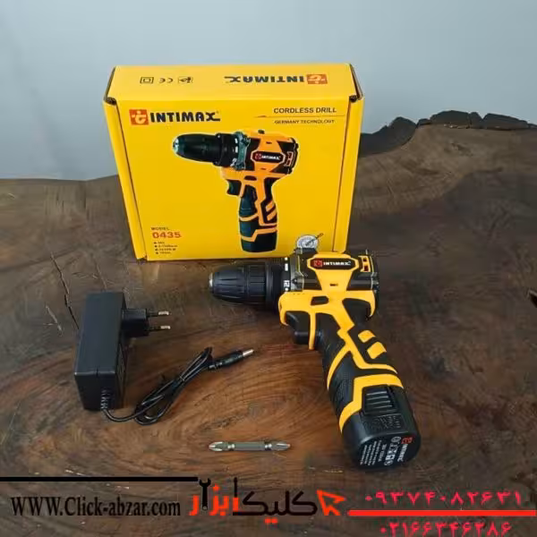 دریل شارژی براشلس صنعتی تک باتری 36 ولت اینتیمکس مدل 0435