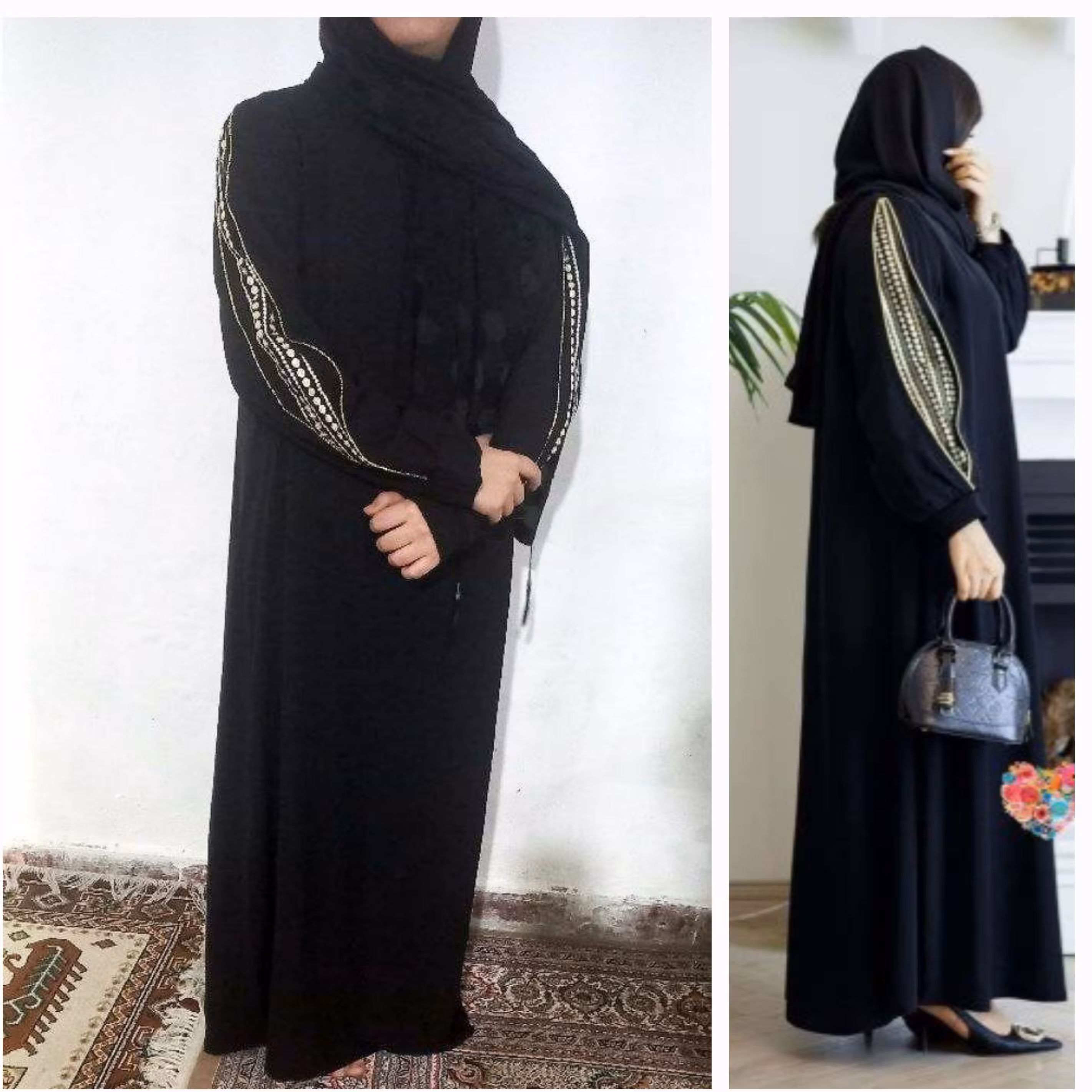 مانتو مشکی مازراتی مجلسی شیک 