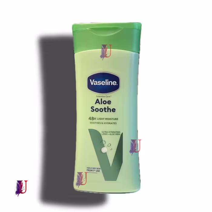 لوسیون بدن وازلین VASELINE مدل aloe soothe با عصاره آلوئه ورا 200 میل