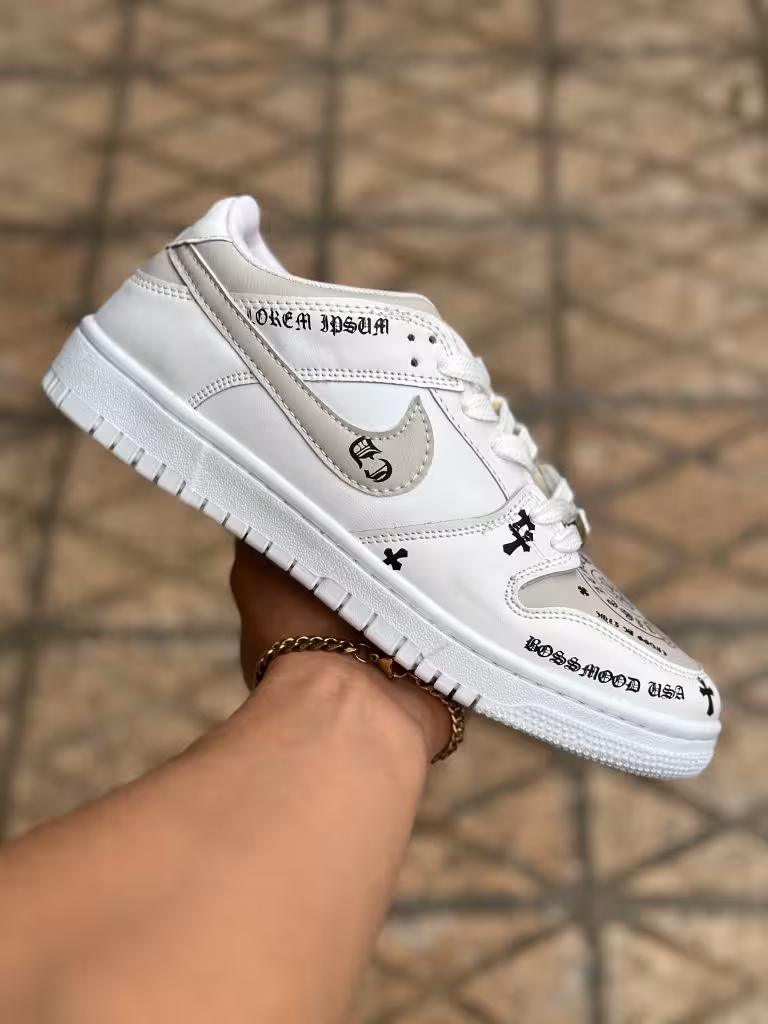 کتونی نایک اس بی سلیب سفید کرم ( 445 )