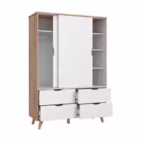 کمد درب ریلی کشو دار مدرن فوبورو مدل KB400