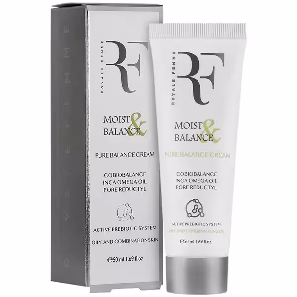 کرم مرطوب کننده کنترل چربی تیوپی رویال فم (RF) 50 میلی لیتر | RF Oily and Combination Skin Moisturizing Cream 50ml
