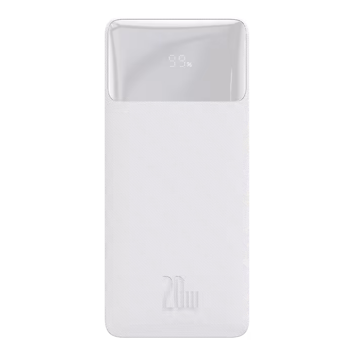 پاوربانک 30000 باسئوس Baseus Bipow Digital Display PPBD30K PPDML-N توان 20 وات سفید