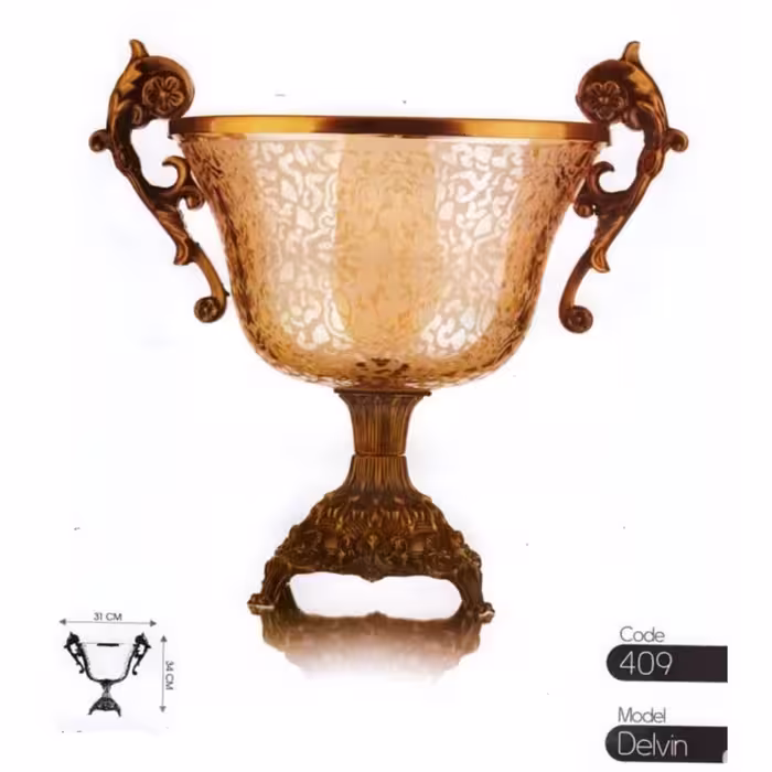 کاسه آجیل متوسط طرح دلوین کد 409