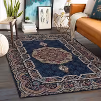 گلیم ماشینی سفارشی (2.9-2.3)-هشت رنگ-طرح هالیدی-سایز به سفارش مشتری