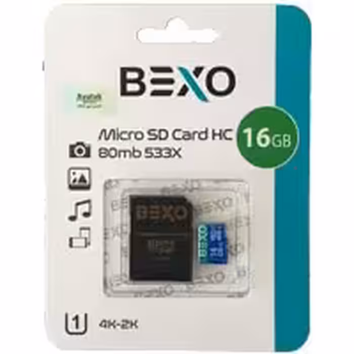 مموری 16 گیگ Bexo C10 U1 80 MB/S 533X Adapter
