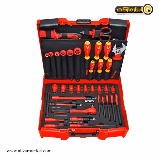 جعبه ابزار تاپ تول با لوازم ضد برق 42 عددی مدل GCZ-042A