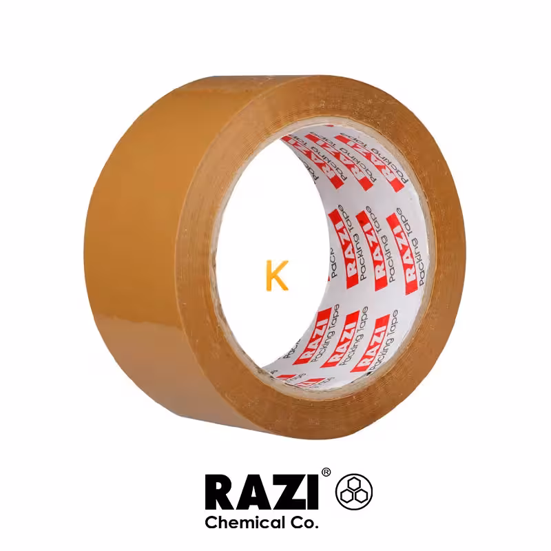 چسب پهن نواری قهوه ای رازی