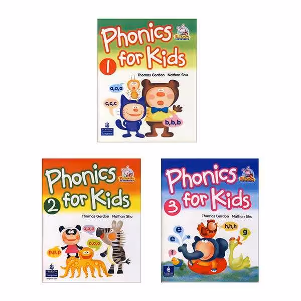 کتاب phonics For Kids اثر Thomas Gordon and Nathan shu انتشارات زبان مهر 3 جلدی