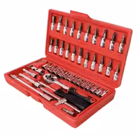 مجموعه 46 عددی آچار و سری بکس و پیچ گوشتی مدل XR-4546 | کالا مکس