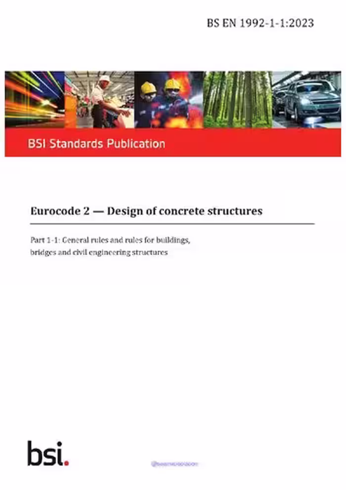 خرید و دانلود نسخه کامل کتاب Eurocode 2 Design of Concrete Structures BS EN 1992-1-1 2023