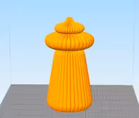 مدل سه بعدی بیس شمع شیاردار (STL)