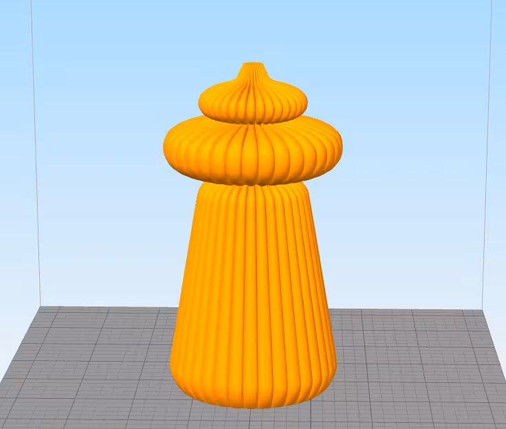 مدل سه بعدی بیس شمع شیاردار (STL)