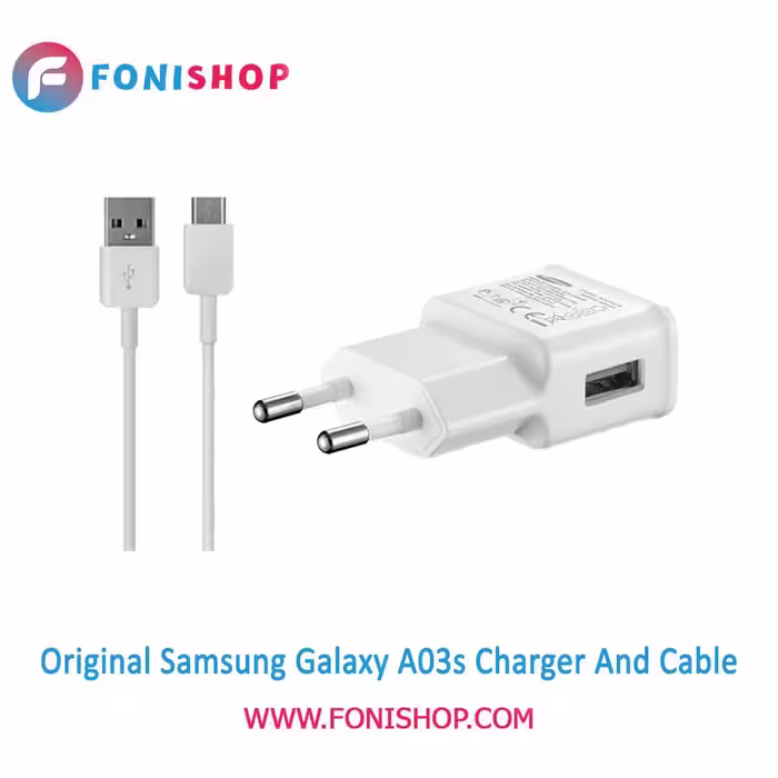 کابل و شارژر فست شارژ اصلی سامسونگ Samsung Galaxy A03s