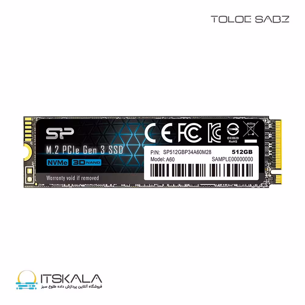 قیمت و خرید حافظه SSD M.2 سلیکون پاورA60 ظرفیت 512 گیگابایت | ITSKALA