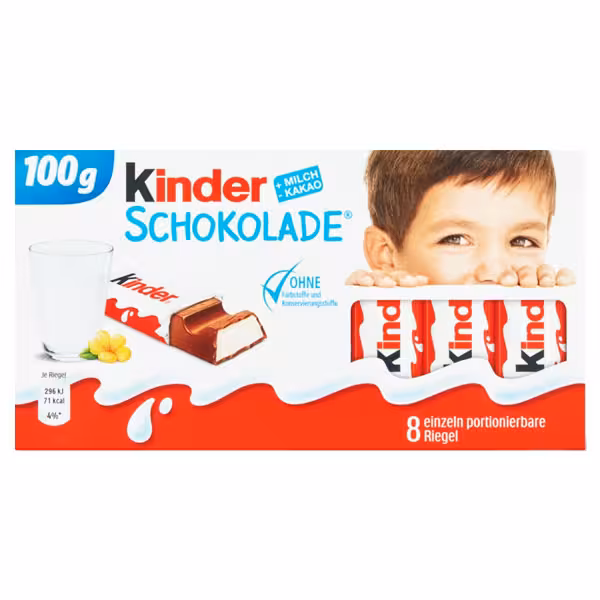 شکلات کیندر شیری 8 عددی