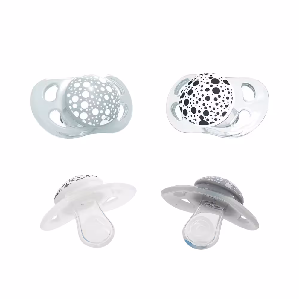 پستانک 6-0 ماه سفید و طوسی تویست شیک Twistshake