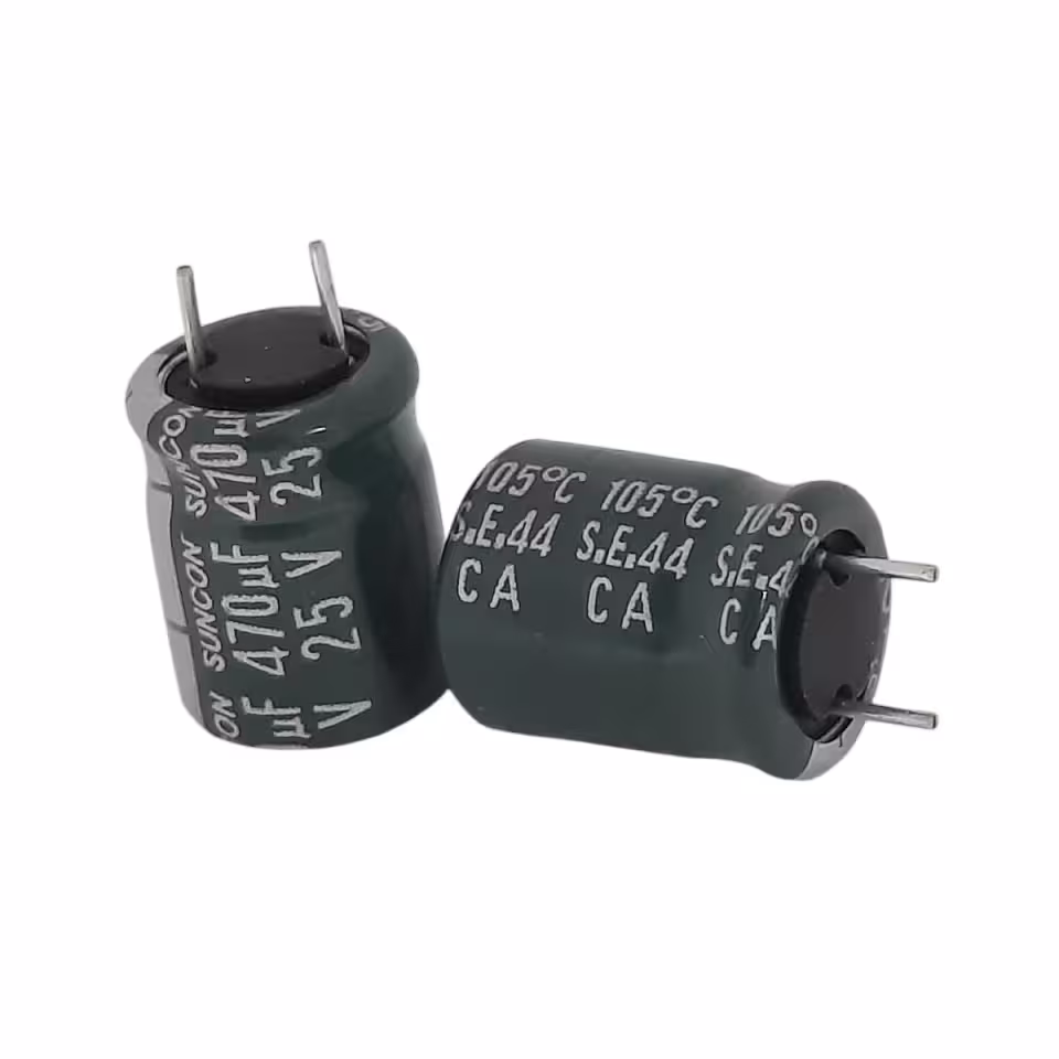 خازن الکترولیت 470 میکرو فاراد 25 ولت SANYO SUNCON