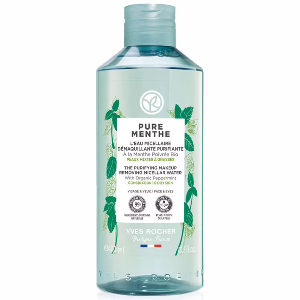 قیمت و خرید آب میسلار پاک کننده ایوروشه مدل Pure Menthe مناسب پوست مختلط و چرب 400 میل - پوست کالا