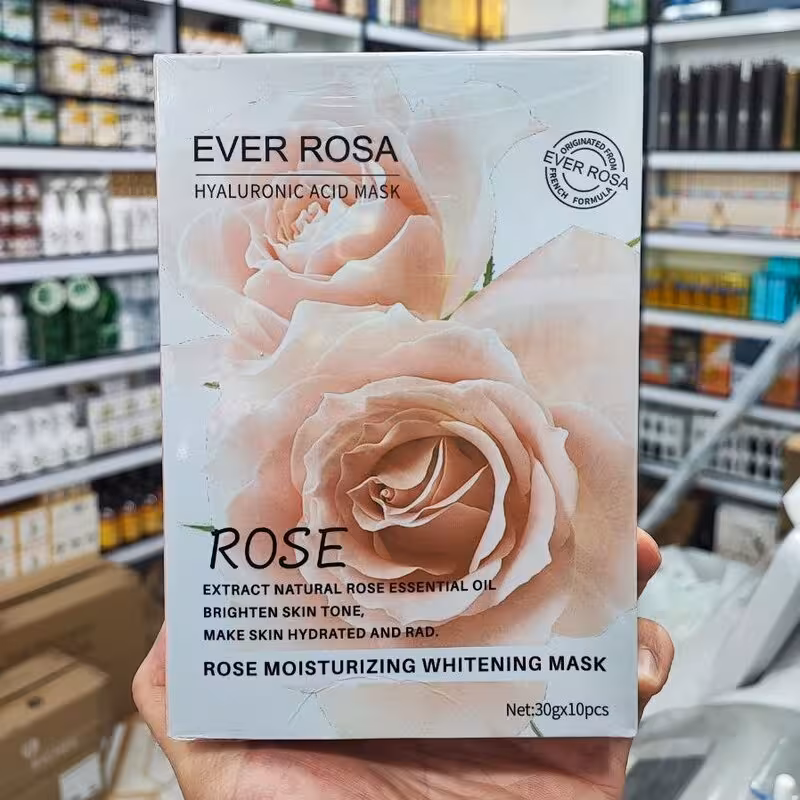 ماسک ورقه ای گل رز  برند  EVER ROSA