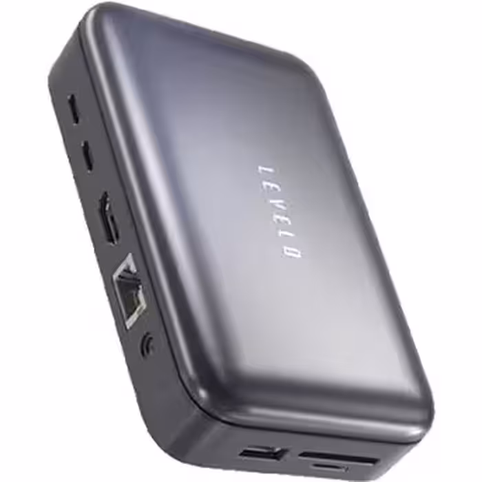 هاب 10 پورت لولو LEVELO VERSAPORT به همراه کیت کابل