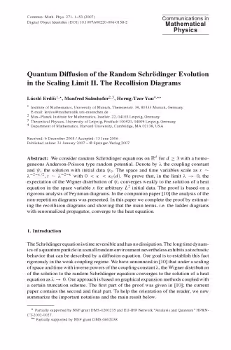 خرید و دانلود نسخه کامل کتاب Communications In Mathematical Physics - Volume 271