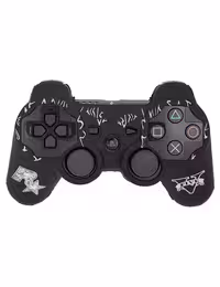 روکش محافظ دسته PS3 لیزری مشکی سفید طرح راک‌استار