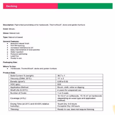 روغن چوب و ترموود قهوه ای انتیک هیکسون دکور مدل EXO 21 حجم 2.5 لیتر