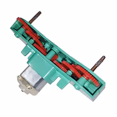 سازه رباتیک موتور گیربکس چرخدار کد VK001 بسته 2 عددی