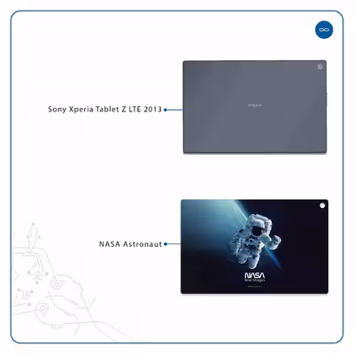 برچسب پوششی ماهوت مدل NASA-Astronaut مناسب برای تبلت سونی Xperia Tablet Z LTE 2013