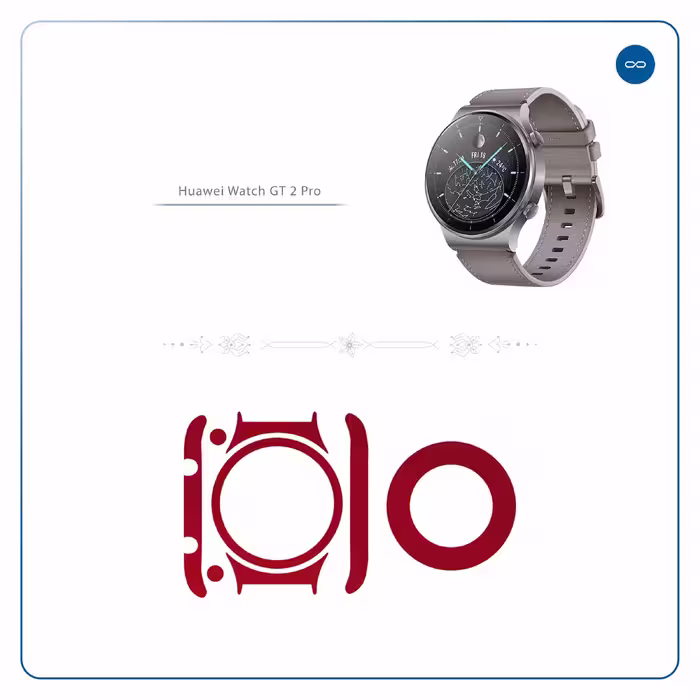 برچسب ماهوت طرح Matte Warm Red مناسب برای ساعت هوشمند هوآوی Watch GT 2 Pro