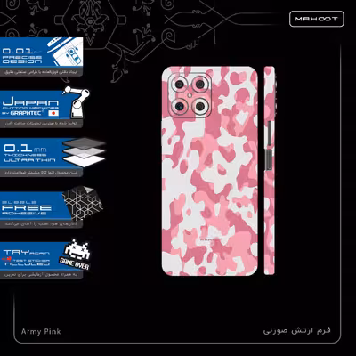 برچسب پوششی ماهوت مدل Army-Pink-FullSkin مناسب برای گوشی موبایل آنر X8