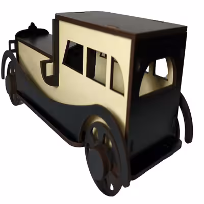 ماکت دکوری مدل چوبی ماشین طرح M500