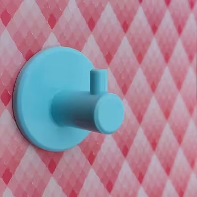 آویزحوله مدل چسبی طرح دایره بسته 2 عددی