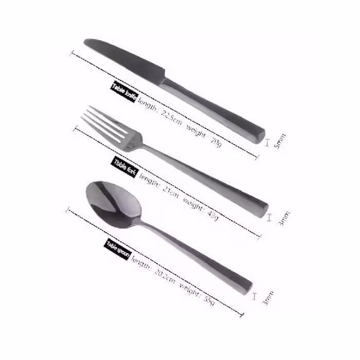 چنگال غذا خوری مدل 1217 مجموعه 6 عددی