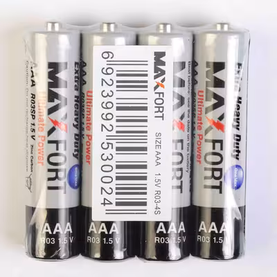 باتری نیم قلمی مکس فورت مدل Ultimate Power AAA بسته 40 عددی