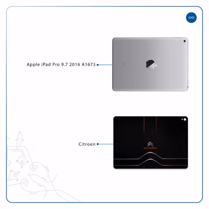 برچسب پوششی ماهوت مدل Citroen مناسب برای تبلت اپل iPad Pro 9.7 2016 A1673