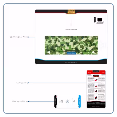 برچسب پوششی ماهوت مدل Army-Green-2 مناسب برای تبلت سامسونگ Galaxy Tab S 10.5 2014 T805