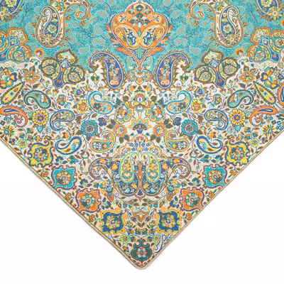 رومیزی ترمه رضایی طرح ماندانا مدل مربع