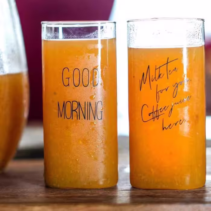 ماگ مدل Good Morning و Milk Tea بسته دو عددی