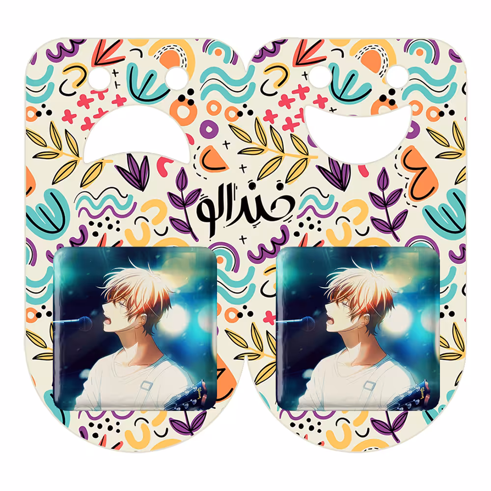 پیکسل خندالو مدل مافویو ساتو انیمه گیون کد 13091 به همراه مگنت