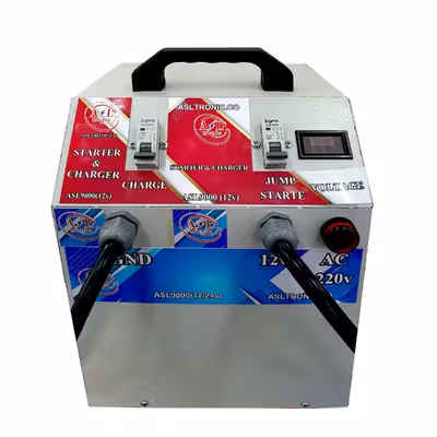 استارتر و شارژر باتری خودرو صنعتی مدل Asl-9000