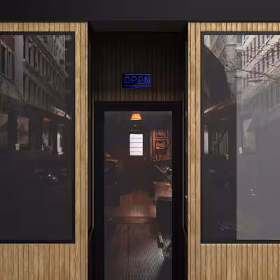 چراغ دیواری نئون دیزاین طرح Open-BL_BL