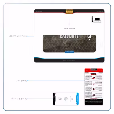 برچسب پوششی ماهوت مدل Call-of-Duty-Game مناسب برای تبلت سامسونگ Galaxy Tab A 10.1 2016 T580