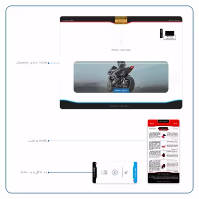 برچسب پوششی ماهوت مدل Motorcycling مناسب برای تبلت مایکروسافت Surface Pro 2 2013